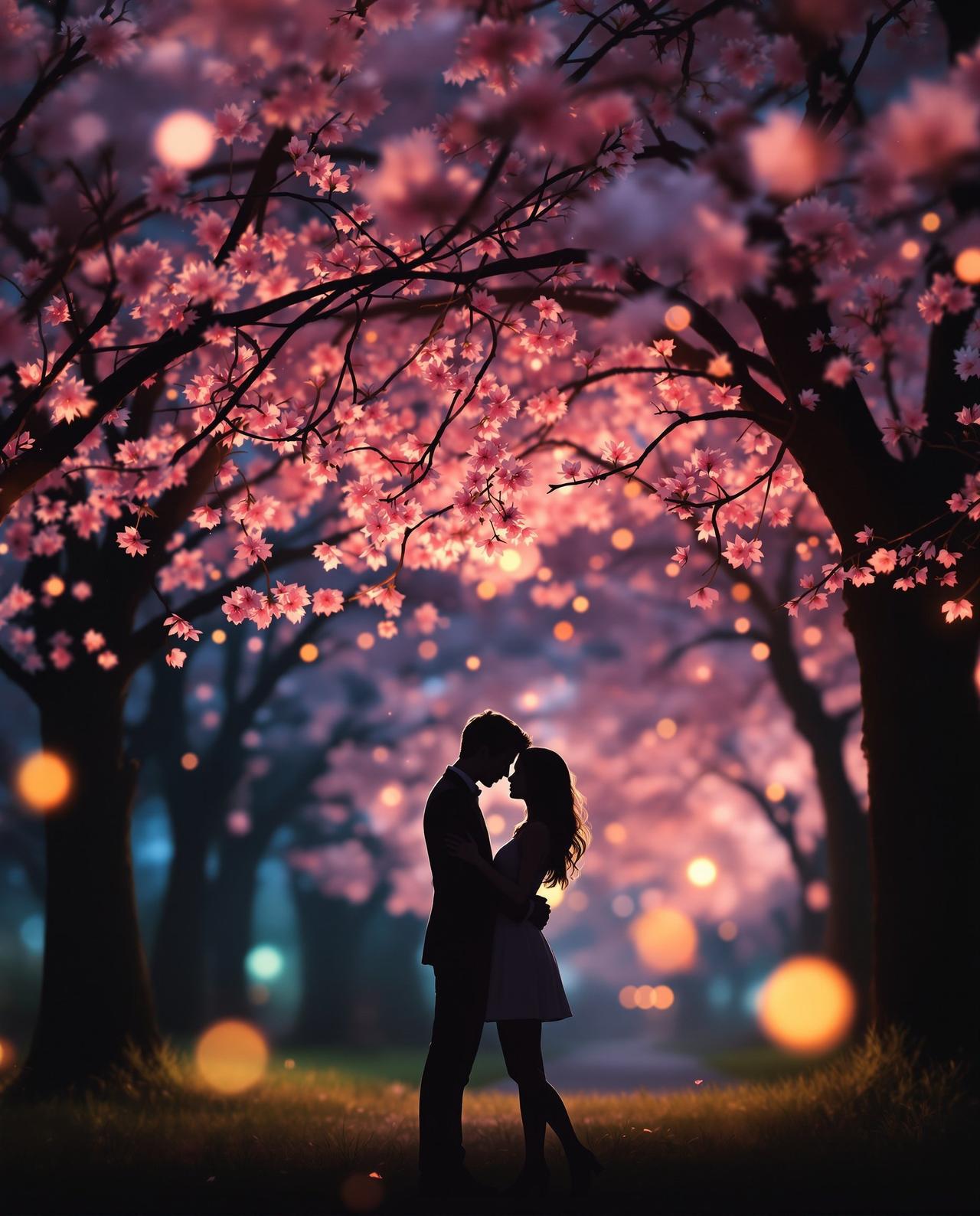 手机电影院作品《樱花树下》海报